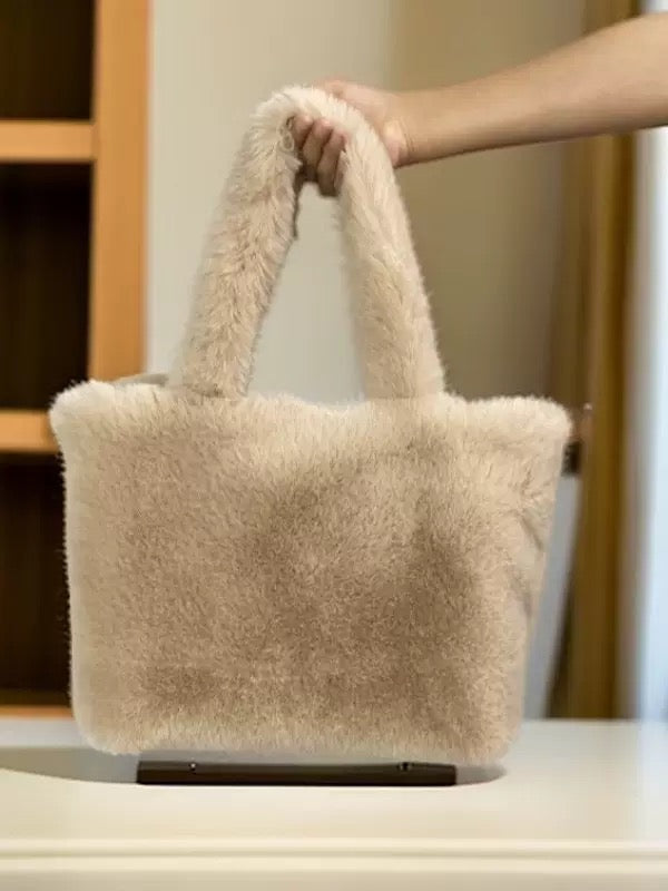 Plush bag for ladies Autumn Furry brown